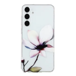 Силиконов калъф TPU Pattern Printing за Samsung Galaxy A17 5G / A17 4G, Бели цветя