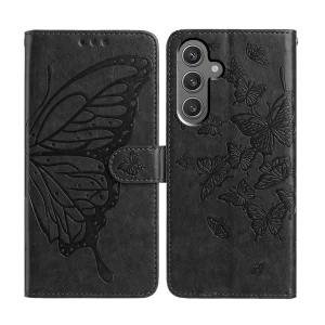 Калъф Тефтер Butterfly за Samsung Galaxy A17 5G / A17 4G / A26 5G, Черен