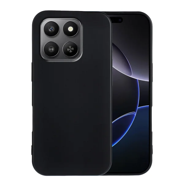 Силиконов калъф Matte Anti-fingerprint за Honor 400 Smart 5G / 4G / X7d 4G, Черен 1