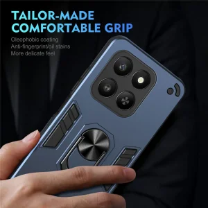 Shockproof Case Ring Holder Kickstand for Honor 400 Smart 5G / X7d 4G, Blue 3