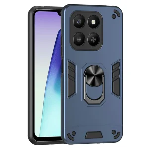 Удароустойчив гръб Ring Holder Kickstand за Honor 400 Smart 5G / X7d 4G, Син