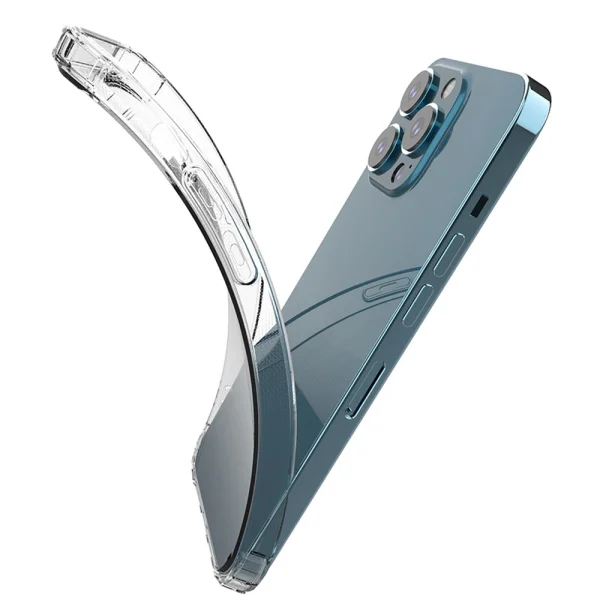 Drop-resistant Silicone Case for iPhone 13 Pro, Transparent 3