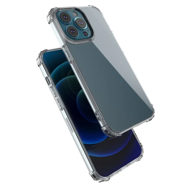 Drop-resistant Silicone Case for iPhone 13 Pro, Transparent 4