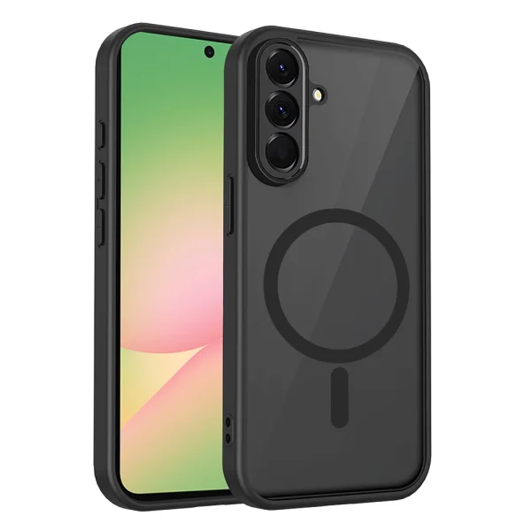 Удароустойчив калъф Matte PC + TPU Anti-Drop за Samsung Galaxy A37, Черен 1