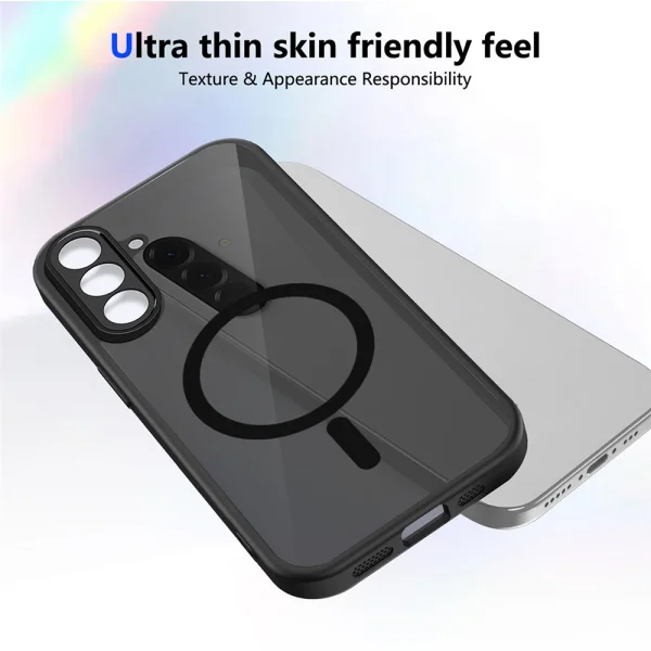 Удароустойчив калъф Matte PC + TPU Anti-Drop за Samsung Galaxy A37, Черен 4