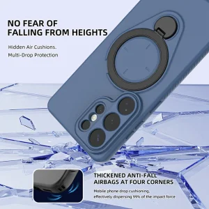 Drop-proof TPU Kickstand Shockproof Case for Samsung Galaxy S26 Ultra, Blue 3