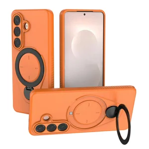 Удароустойчив Калъф Drop-proof TPU Kickstand за Samsung Galaxy S26, Оранжев