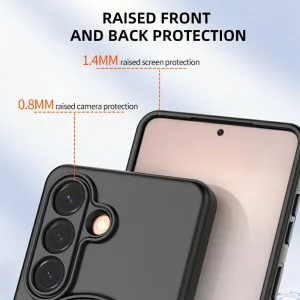 Удароустойчив Калъф Drop-proof TPU Kickstand за Samsung Galaxy S26, Черен 3