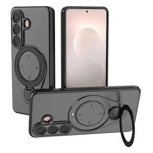 Drop-proof TPU Kickstand Shockproof Case for Samsung Galaxy S26, Black