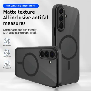 Shockproof case Matte PC + TPU Anti-Drop for Samsung Galaxy A36 / A37 5G, Black 3