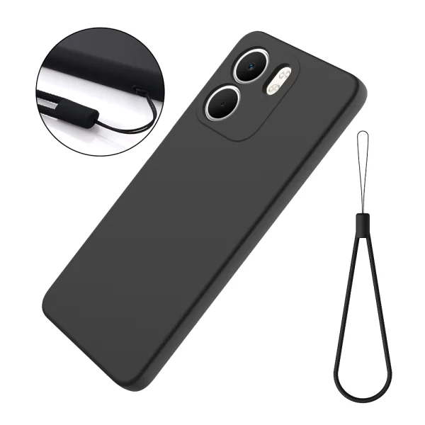 Силиконов калъф Liquid Anti-Scratch за Oppo A5x 5G / Oppo A5x 4G, Черен 2