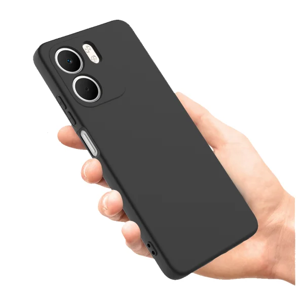 Силиконов калъф Liquid Anti-Scratch за Oppo A5x 5G / Oppo A5x 4G, Черен 3