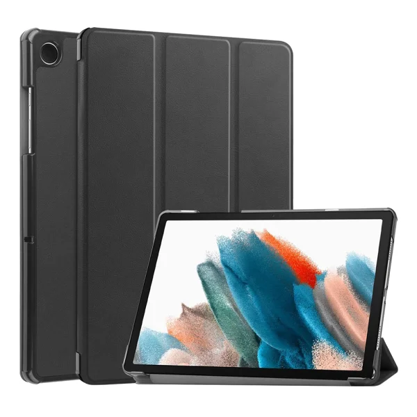 Tri-fold Stand Tablet Flip Case for Samsung Galaxy Tab A9, Black 1