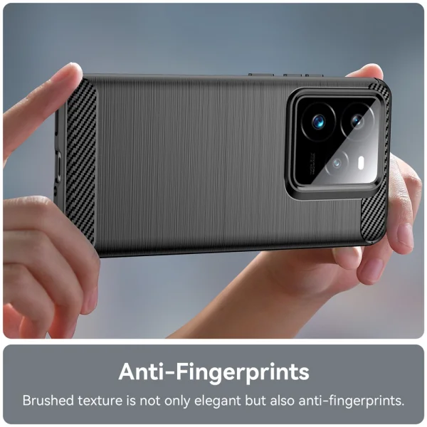 Силиконов Калъф Techsuit Carbon Fibre Brushed за Realme GT 7 Pro 5G / GT7 Pro Racing 5G, Черен 4