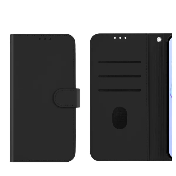 Line Pattern Wallet Flip Case for Realme GT7 Pro Racing 5G, Black 4