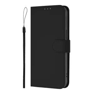 Line Pattern Wallet Flip Case for Realme GT7 Pro Racing 5G, Black 3