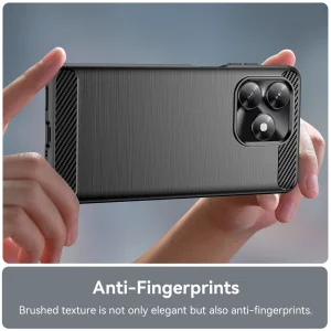 Силиконов Калъф Techsuit Carbon Fibre Brushed за Honor X5c 4G / X5c Plus 4G, Черен 4