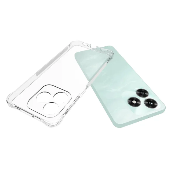 Drop-resistant Wanlonfeng Silicone Case for Honor X5c Plus 4G / Honor X5c 4G, Transparent 2