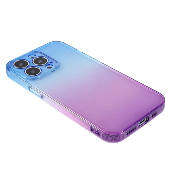 Silicone Case Camera Protection for iPhone 13 Pro, Blue and Purple 3