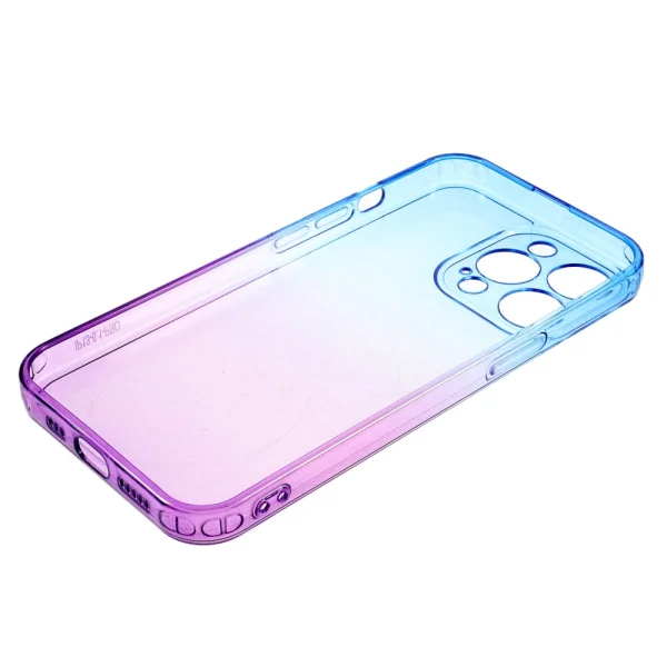 Silicone Case Camera Protection for iPhone 13 Pro, Blue and Purple 4