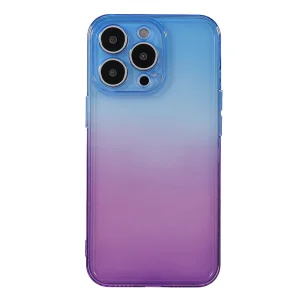 Силиконов калъф Camera Protection за iPhone 13 Pro, Синьо и Лилаво