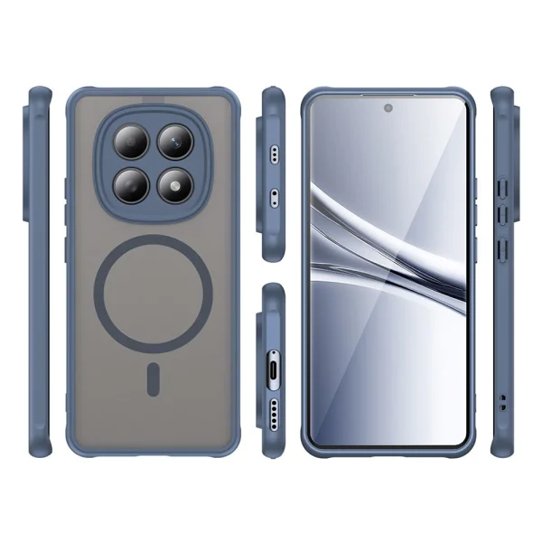 Удароустойчив калъф Magnetic Anti-Drop за Xiaomi Poco M8 5G / Redmi Note 15 5G / 15 4G, Син 3