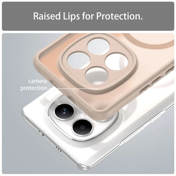 Удароустойчив калъф Magnetic Anti-Drop за Xiaomi Poco M8 5G / Redmi Note 15 5G / 15 4G, Бежово 4
