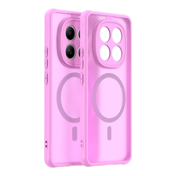 Удароустойчив калъф Magnetic Anti-Drop за Xiaomi Poco M8 5G / Redmi Note 15 5G / 15 4G, Розов 1