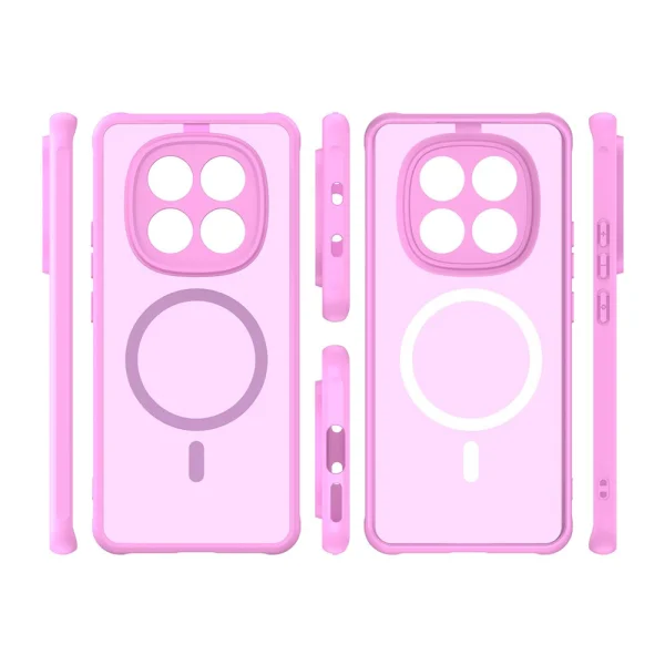Удароустойчив калъф Magnetic Anti-Drop за Xiaomi Poco M8 5G / Redmi Note 15 5G / 15 4G, Розов 2
