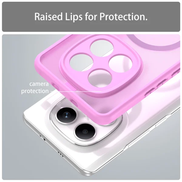 Удароустойчив калъф Magnetic Anti-Drop за Xiaomi Poco M8 5G / Redmi Note 15 5G / 15 4G, Розов 4