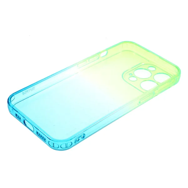 Silicone Case Camera Protection for iPhone 13 Pro, Green and Blue 5
