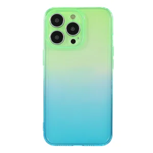 Силиконов калъф Camera Protection за iPhone 13 Pro, Зелено и Синьо