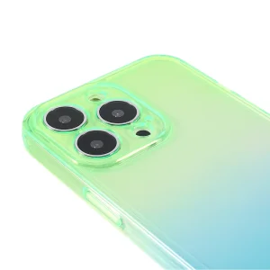 Silicone Case Camera Protection for iPhone 13 Pro, Green and Blue 4