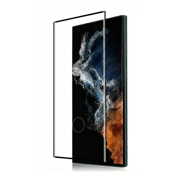 Стъклен Протектор Full Glue 5D за Samsung Galaxy S23 Ultra, Черен 2