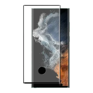Стъклен Протектор Full Glue 5D за Samsung Galaxy S23 Ultra, Черен