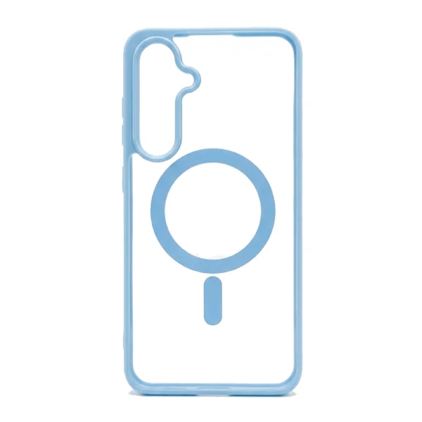 Удароустойчив калъф Acrylic Color MagSF за Samsung Galaxy S24 FE, Светло син 1