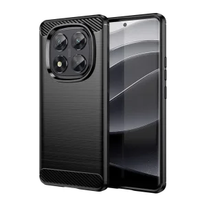 Силиконов Калъф Techsuit Carbon Fibre Brushed за Xiaomi Redmi Note 15 5G, Черен
