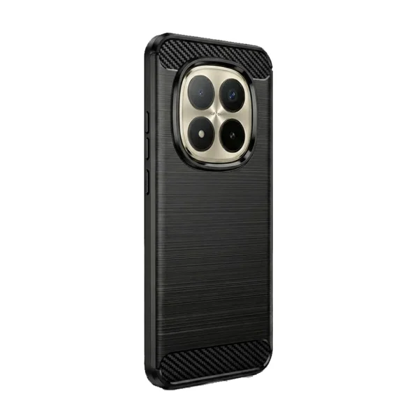 Силиконов Калъф Techsuit Carbon Fibre Brushed за Xiaomi Redmi Note 15 Pro 5G, Черен 2