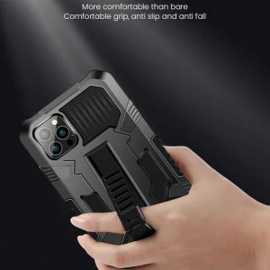 Shockproof Case Warrior Kickstand for iPhone 13 Pro, Black 4
