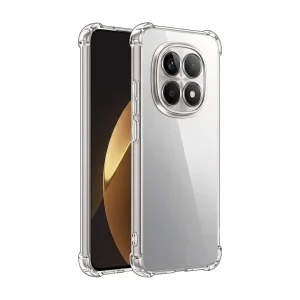 Силиконов калъф Techsuit Shockproof Clear Silicone за Xiaomi Redmi Note 15 Pro 5G, прозрачен