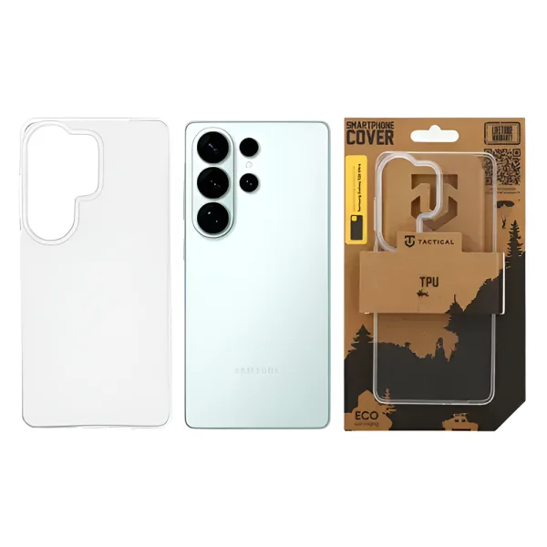 Silicone Case Tactical TPU Cover for Samsung Galaxy S26 Ultra, Transparent 3