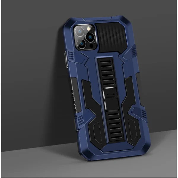 Shockproof case Warrior Kickstand for iPhone 13 Pro, Blue 2