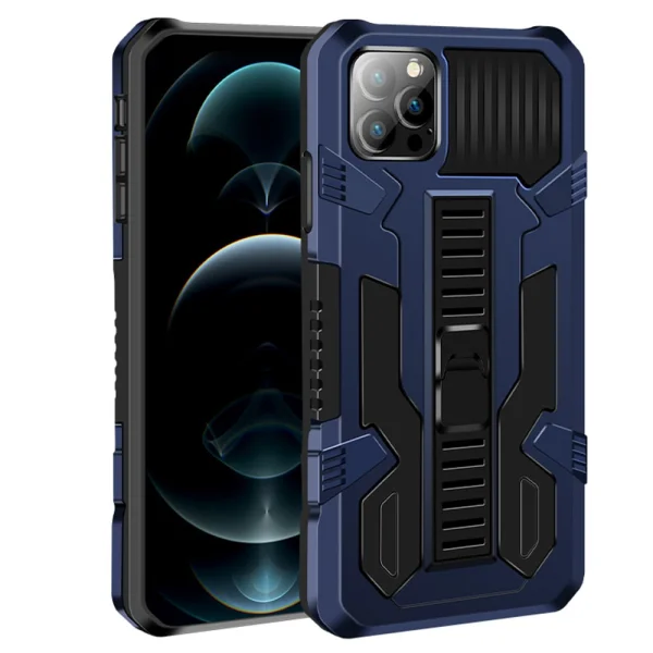 Shockproof case Warrior Kickstand for iPhone 13 Pro, Blue 1