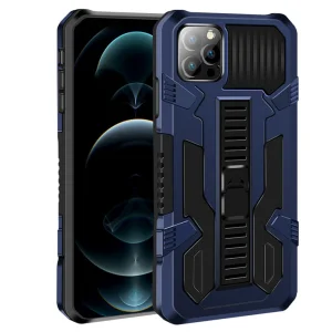 Удароустойчив калъф Warrior Kickstand за iPhone 13 Pro, Син