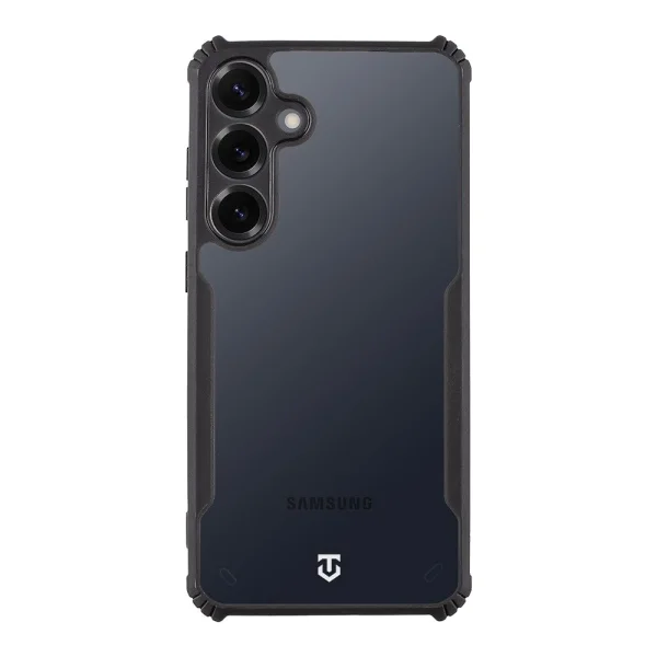 Удароустойчив калъф Tactical Quantum Stealth за Samsung Galaxy S26, Прозрачен-черен 1
