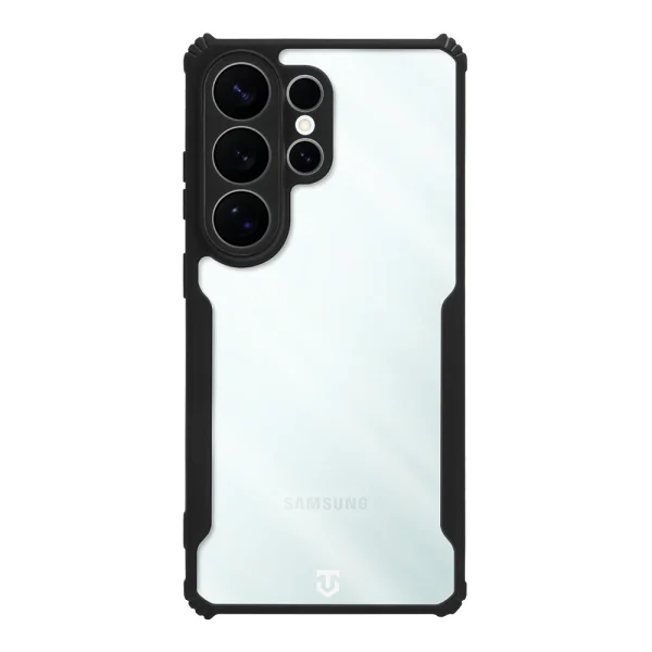 Удароустойчив калъф Tactical Quantum Stealth за Samsung Galaxy S26 Ultra, Прозрачен-черен 1
