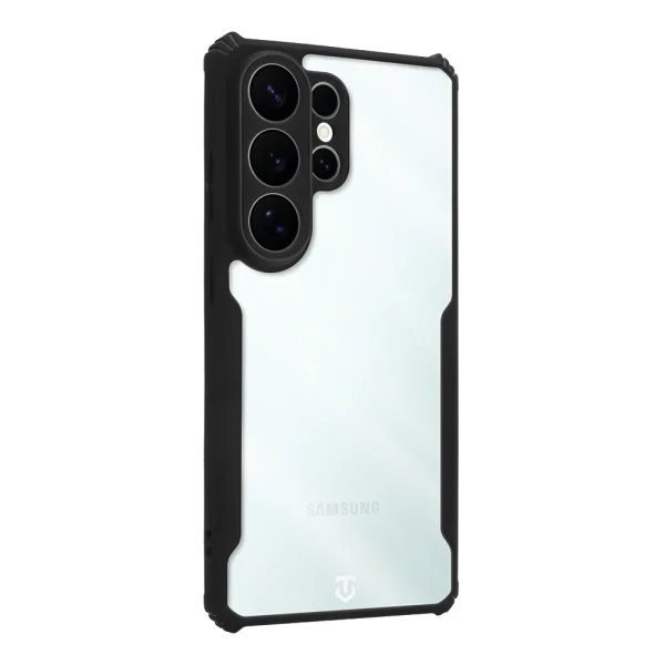 Удароустойчив калъф Tactical Quantum Stealth за Samsung Galaxy S26 Ultra, Прозрачен-черен 2