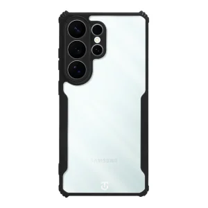 Удароустойчив калъф Tactical Quantum Stealth за Samsung Galaxy S26 Ultra, Прозрачен-черен