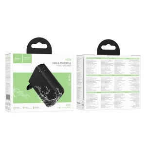 Преносима колонка HOCO HC34, Wireless, Waterproof, 5W, Bluetooth 5.4, Черен 3