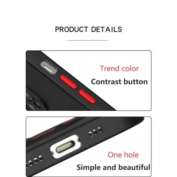 Силиконов калъф Ring Kickstand за iPhone 13 Pro, Черен 4